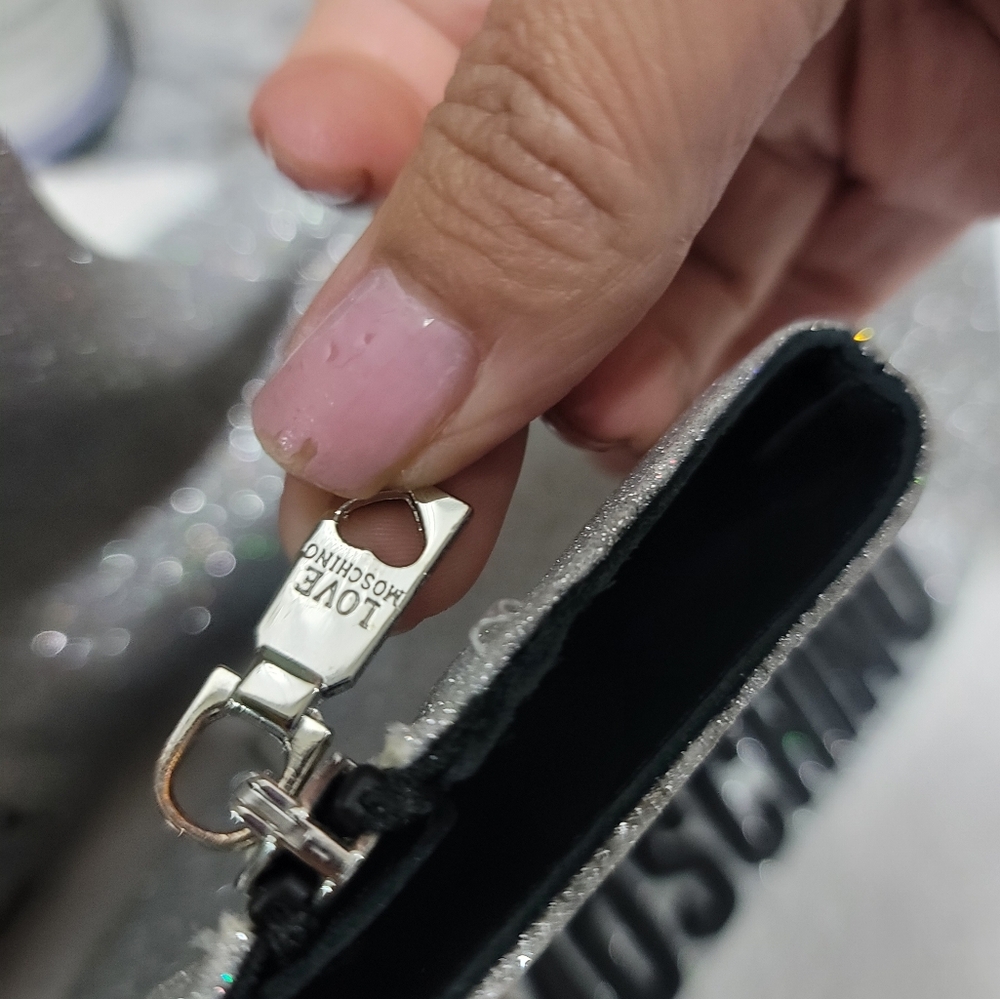 Love moschino silver glitter metallic booties - Picture 5 of 10